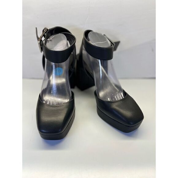 DKNY Women's Faux Leather Block Heel Briella-Platform ANKLE Strap Pump Size 10M - Picture 6 of 9